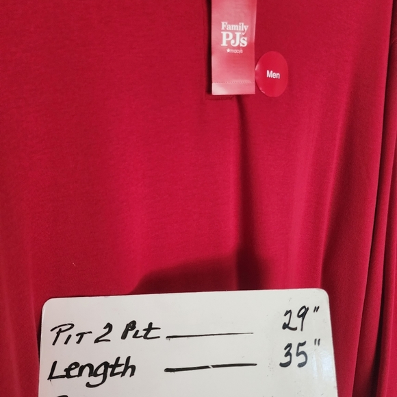 Nwt Family PJs Red Long Sleeve Henley knit Top SZ XLT - Picture 7 of 7